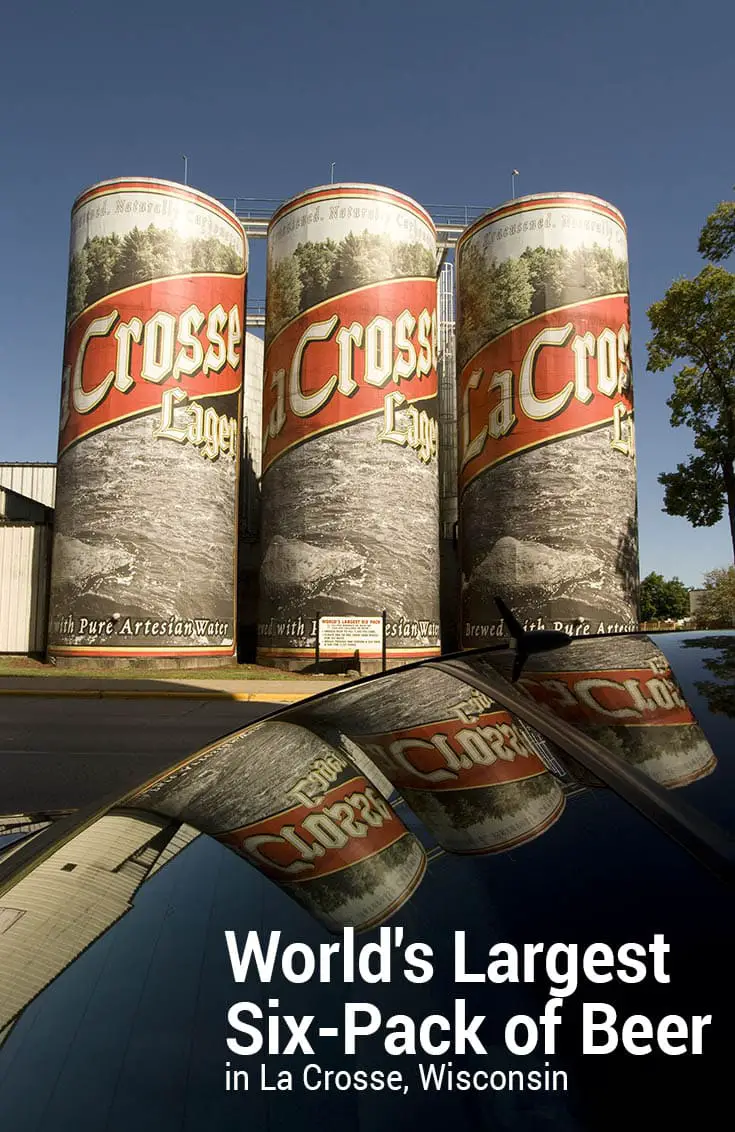 World's Largest Six-Pack of Beer, a roadside attraction in La Crosse, Wisconsin